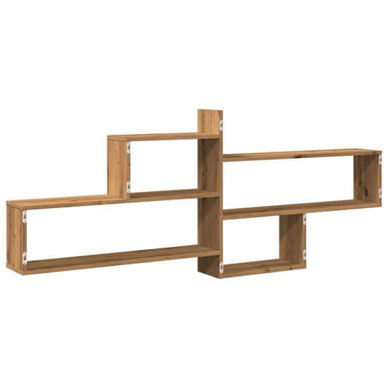 Wandschap 167,5X18X68 Cm Bewerkt Hout Artisanaal Kleurig Eiken