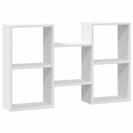 Wandschap 96X18X60 Cm Bewerkt Hout Wit