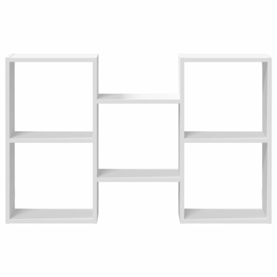 Wandschap 96X18X60 Cm Bewerkt Hout Wit