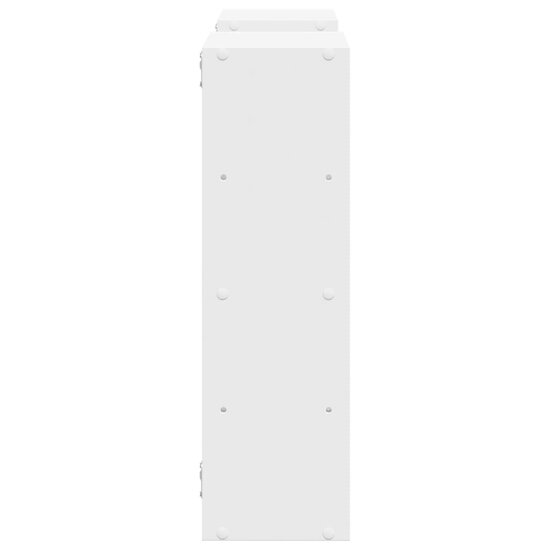 Wandschap 96X18X60 Cm Bewerkt Hout Wit