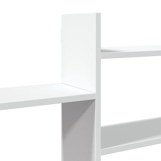 Wandschap 167,5X18X68 Cm Bewerkt Hout Wit