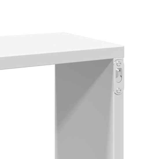 Wandschap 167,5X18X68 Cm Bewerkt Hout Wit