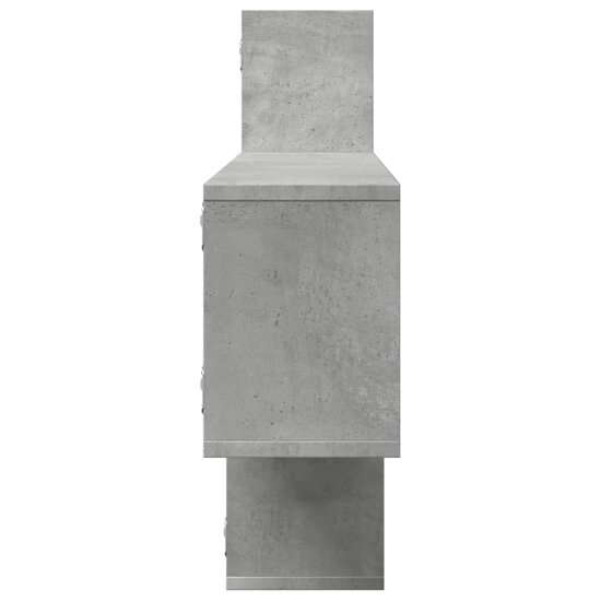 Wandschap 167,5X18X68 Cm Bewerkt Hout Betongrijs