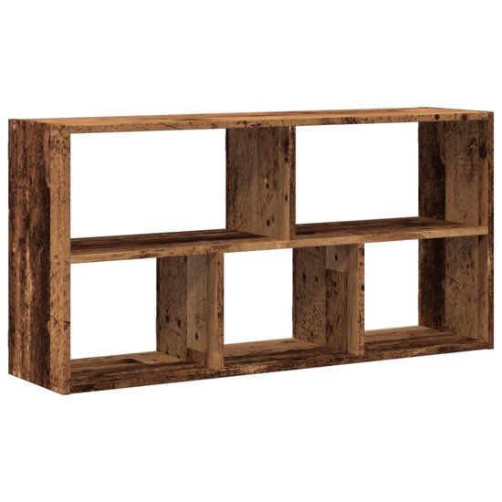 Wandschap 100X25X50 Cm Bewerkt Hout Kleurig Oud hout
