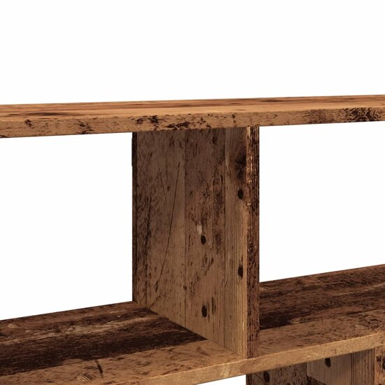 Wandschap 100X25X50 Cm Bewerkt Hout Kleurig Oud hout