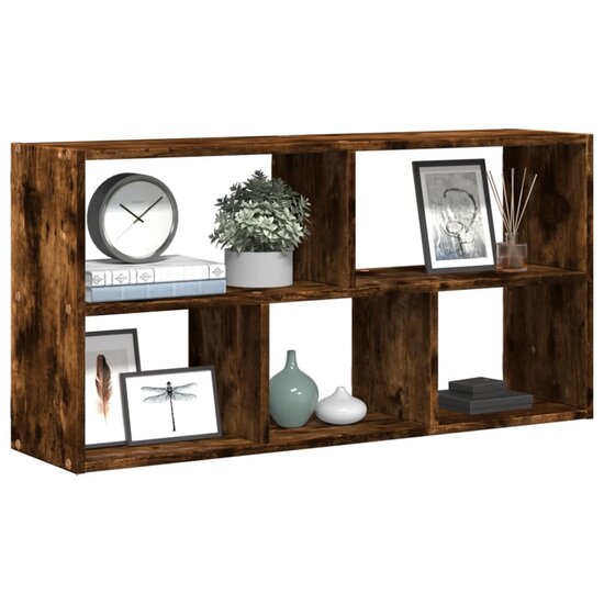Wandschap 100X25X50 Cm Bewerkt Hout Kleurig Gerookt eiken