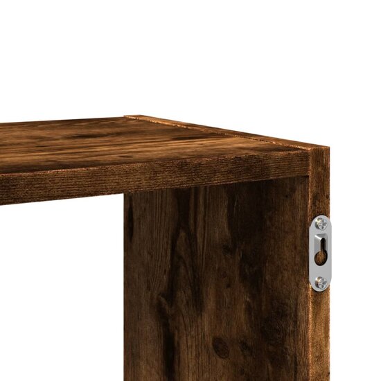 Wandschap 100X25X50 Cm Bewerkt Hout Kleurig Gerookt eiken