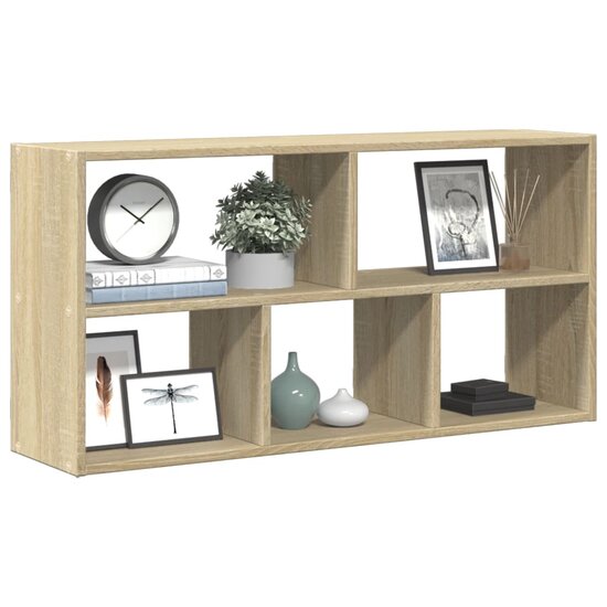 Wandschap 100X25X50 Cm Bewerkt Hout Kleurig Sonoma eiken