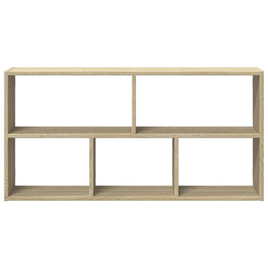 Wandschap 100X25X50 Cm Bewerkt Hout Kleurig Sonoma eiken