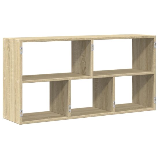 Wandschap 100X25X50 Cm Bewerkt Hout Kleurig Sonoma eiken