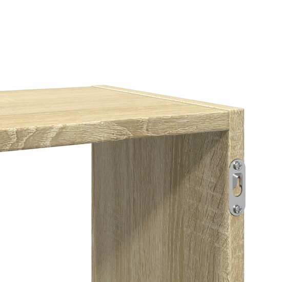 Wandschap 100X25X50 Cm Bewerkt Hout Kleurig Sonoma eiken