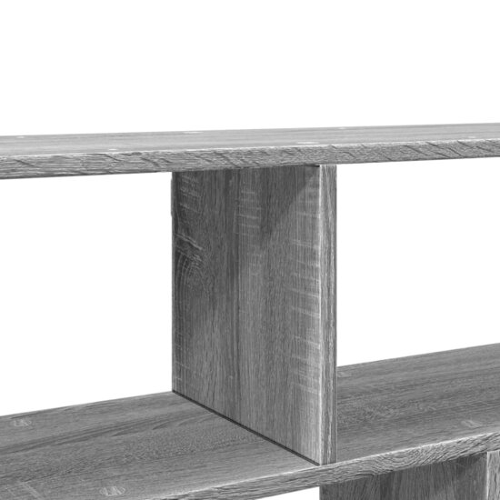 Wandschap 100x25x50 cm bewerkt hout grijs sonoma eikenkleurig