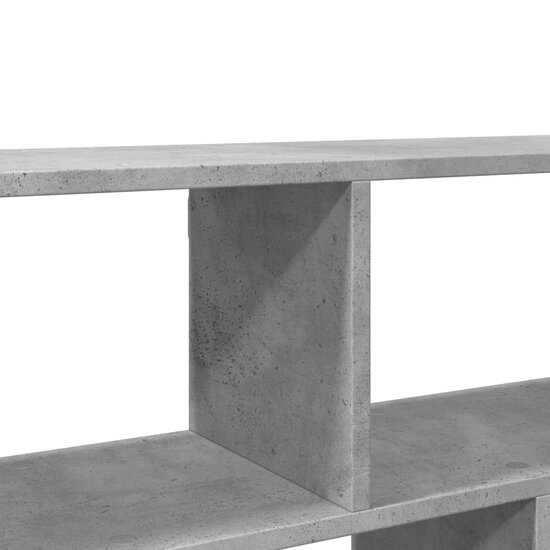 Wandschap 100x25x50 cm bewerkt hout betongrijs