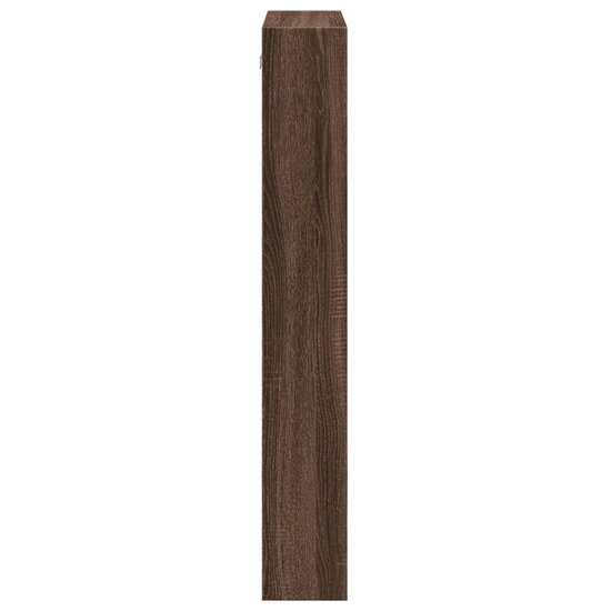 Wandkast Bewerkt Hout Ig 50 x 15 x 100 cm bruin eikenkleur