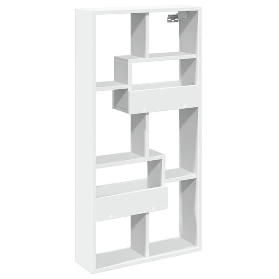 Wandkast Bewerkt Hout 50 x 15 x 100 cm Wit