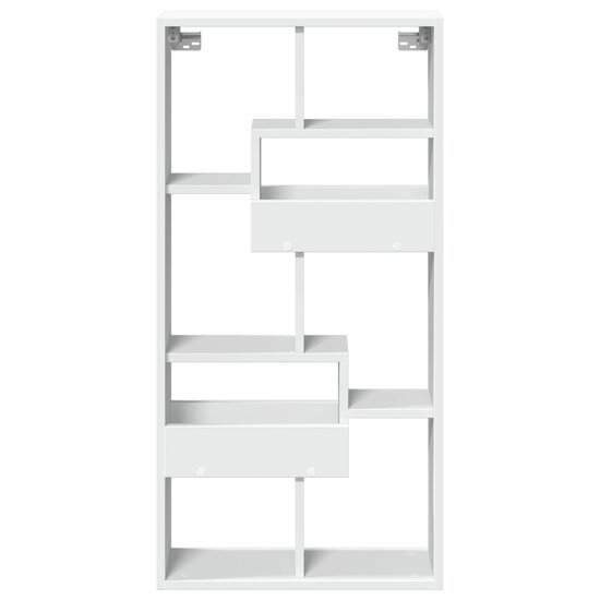 Wandkast Bewerkt Hout 50 x 15 x 100 cm Wit