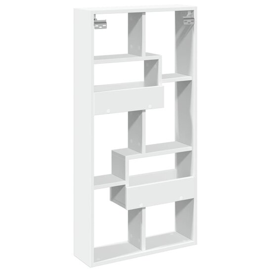 Wandkast Bewerkt Hout 50 x 15 x 100 cm Wit