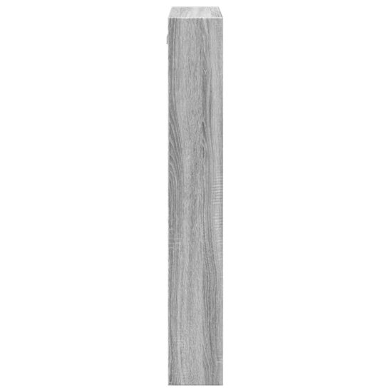 Wandkast Bewerkt Hout Eikenkleurig 50 x 15 x 100 cm Grijs sonoma