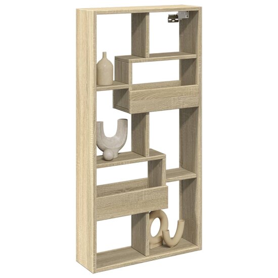 Wandkast Bewerkt Hout Kleurig 50 x 15 x 100 cm Sonoma eiken