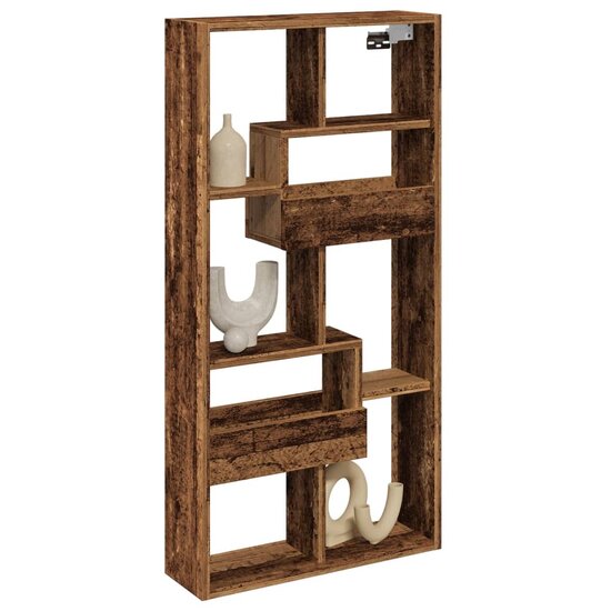 Wandkast Bewerkt Hout Kleurig 50 x 15 x 100 cm Oud hout