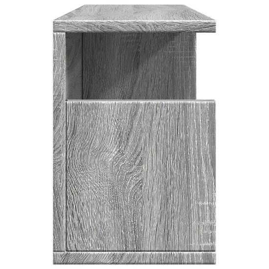 Wandkast Bewerkt Hout Eiken 60 x 20 x 30 cm Grijs sonoma