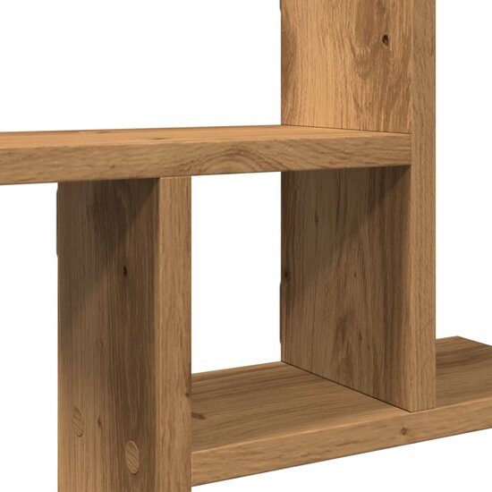Wandschappen 2 St Bewerkt Hout Artisanaal 38 x 12 x 38 cm Eiken