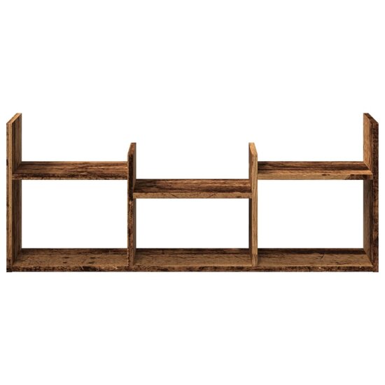 Wandkast 100X18X40 Cm Bewerkt Hout Kleurig Oud hout