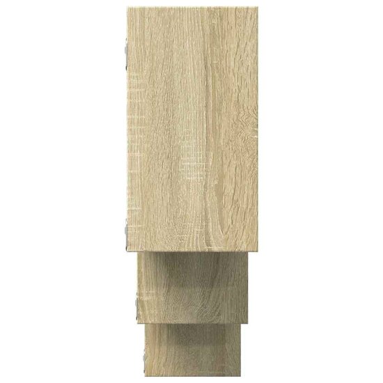Wandschap 159X18X66 Cm Bewerkt Hout Kleurig Sonoma eiken