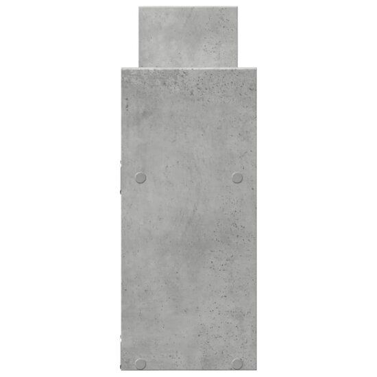 Wandkast 100X18X40 Cm Bewerkt Hout Betongrijs