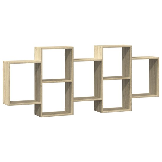Wandschap Bewerkt Hout Kleurig 159 x 18 x 65 cm Sonoma eiken