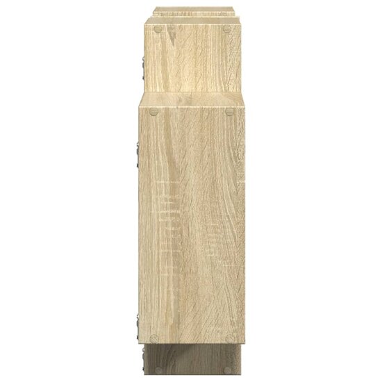 Wandschap Bewerkt Hout Kleurig 159 x 18 x 65 cm Sonoma eiken