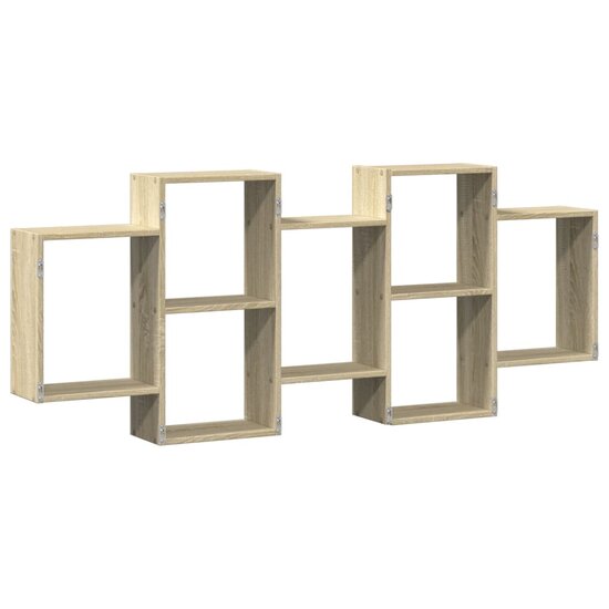 Wandschap Bewerkt Hout Kleurig 159 x 18 x 65 cm Sonoma eiken