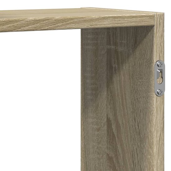 Wandschap Bewerkt Hout Kleurig 159 x 18 x 65 cm Sonoma eiken