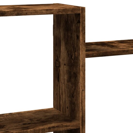 Wandschap Bewerkt Hout Kleurig 159 x 18 x 65 cm Gerookt eiken