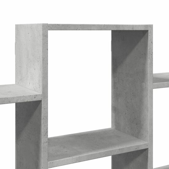 Wandschap 159X18X66 Cm Bewerkt Hout Betongrijs