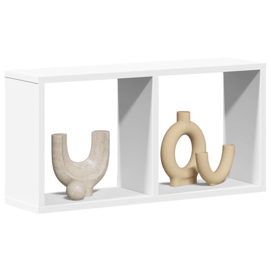 Wandkast Bewerkt Hout 60 x 16 x 30 cm Wit