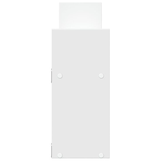 Wandkast 100X18X40 Cm Bewerkt Hout Wit