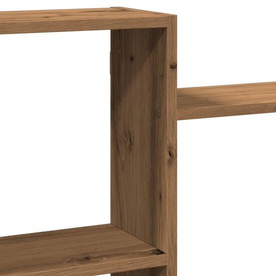 Wandschap Bewerkt Hout Artisanaal Kleurig 159 x 18 x 65 cm Eiken
