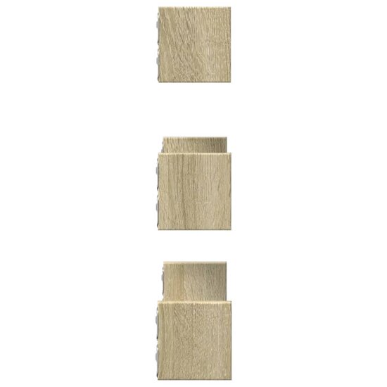 Wandschappen Bewerkt Hout Kleurig Sonoma Eiken 40 x 10 x 10.5 cm