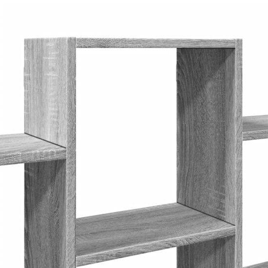 Wandschap 159X18X66 Cm Bewerkt Hout Eikenkleurig Grijs sonoma