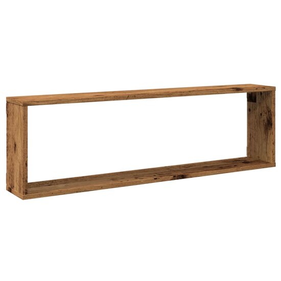 Wandschappen Kubus Bewerkt Hout Oud Hout 2 100 x 15 x 30 cm