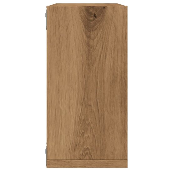 Wandschappen Kubus 4St 30X15X30Cm Bewerkt Hout Artisanaal Eiken Artisanaal Eikenkleurig 30 x 15 x 30 cm
