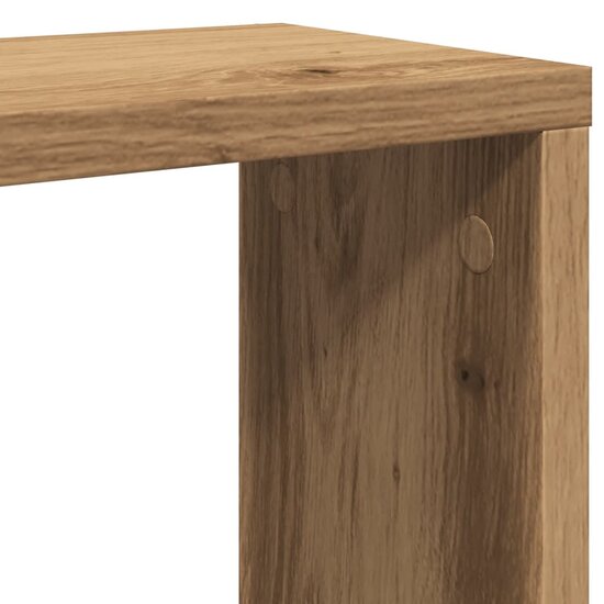 Wandschappen Kubus 4St 30X15X30Cm Bewerkt Hout Artisanaal Eiken Artisanaal Eikenkleurig 30 x 15 x 30 cm