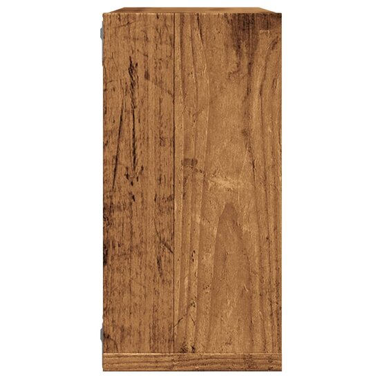 Wandschappen Kubus 30X15X30Cm Bewerkt Hout Kleurig Oud Hout 4 30 x 15 x 30 cm