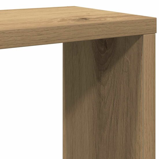 Wandschappen Kubus 6St 30X15X30Cm Bewerkt Hout Artisanaal Eiken Artisanaal Eikenkleurig 30 x 15 x 30 cm
