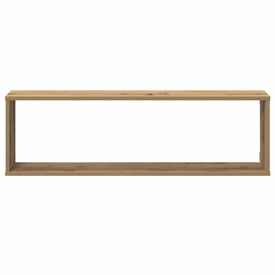 Wandschappen kubus 4st 100x15x30cm bewerkt hout artisanaaleiken