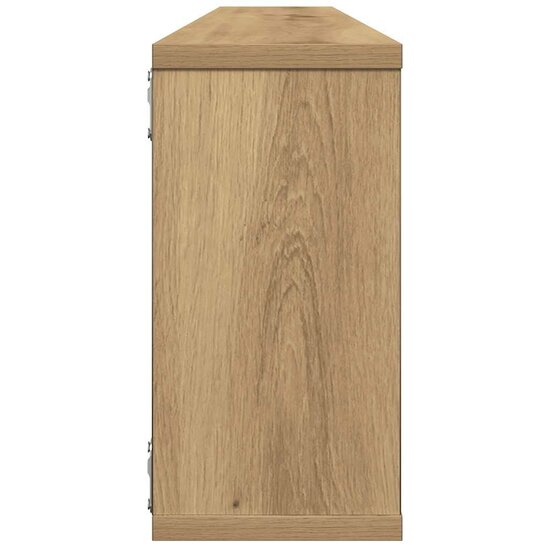 Wandschappen kubus 4st 100x15x30cm bewerkt hout artisanaaleiken