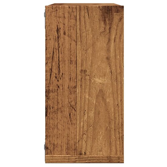Wandschappen Kubus 30X15X30Cm Bewerkt Hout Kleurig Oud Hout 6 30 x 15 x 30 cm