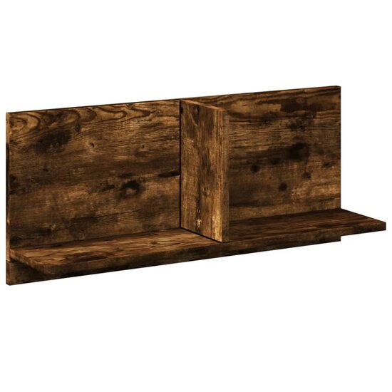 Wandkast 70X16,5X30 Cm Bewerkt Hout Kleurig 70 x 16.5 x 30 cm Gerookt eiken