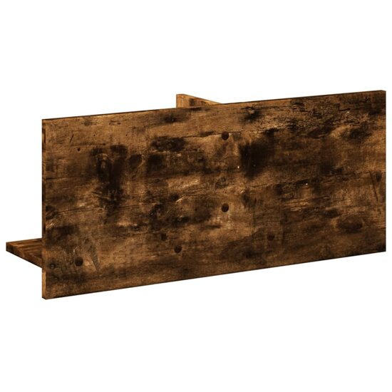 Wandkast 70X16,5X30 Cm Bewerkt Hout Kleurig 70 x 16.5 x 30 cm Gerookt eiken